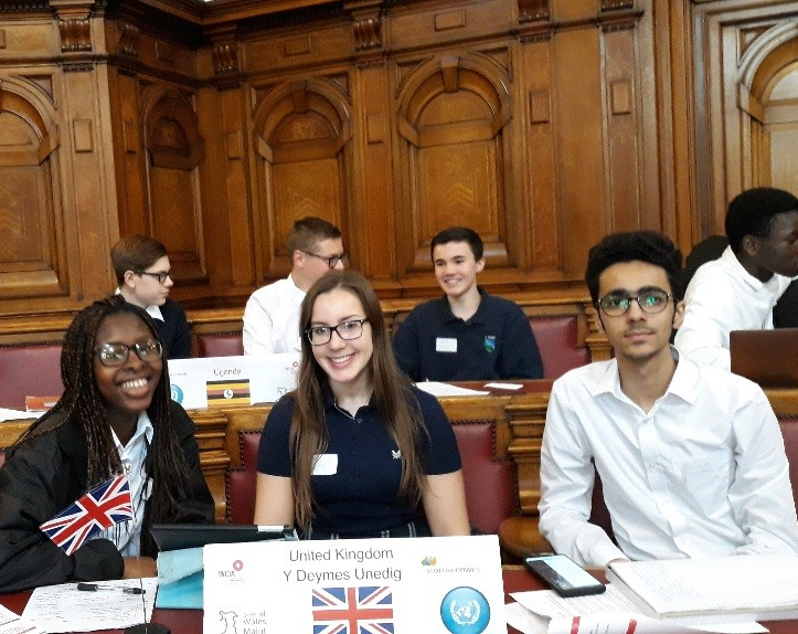Students from a top sixth form College Attending a Climate Change Conference