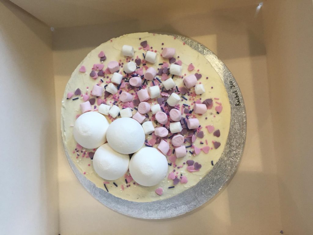 A cake baked by a student from a top sixth form college