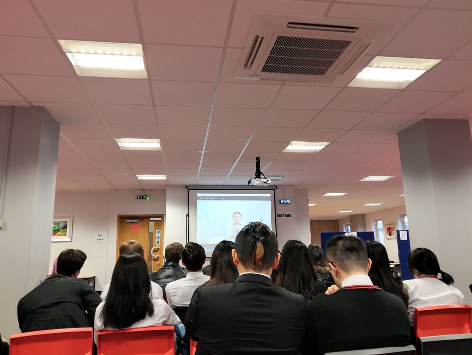 JP Morgan Talk taking place at a sixth form college in Cardiff