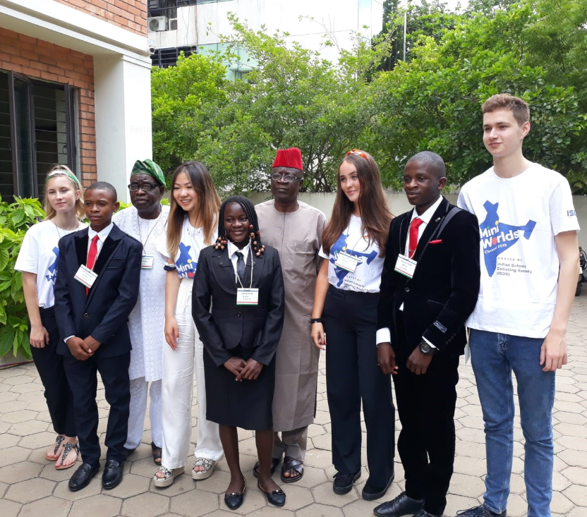 students from a top sixth form college visiting a World Schools Debating Championship