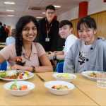 students testing the New Catering at a top sixth form college