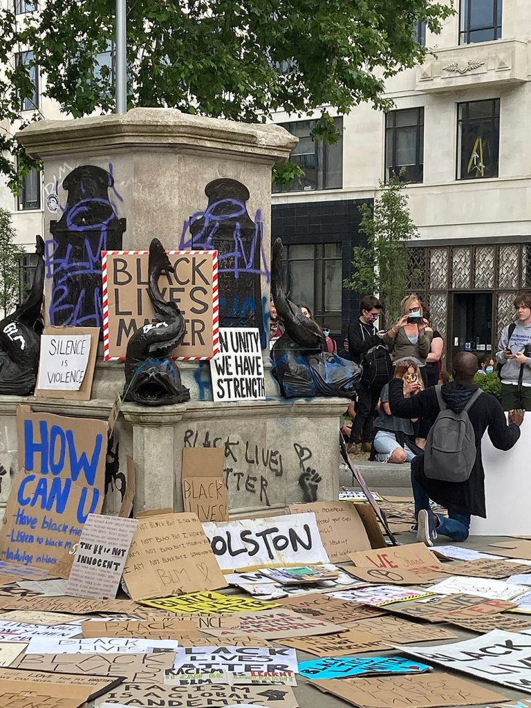 Black Lives Matter protest signs