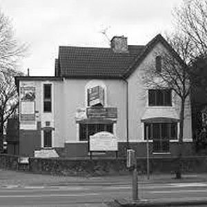 House in a grayscale format
