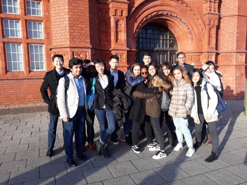 students at a european youth parliament