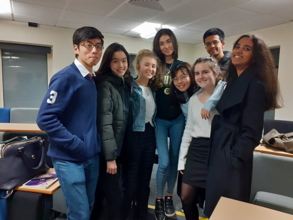 winners of a debate at a sixth form college in Cardiff