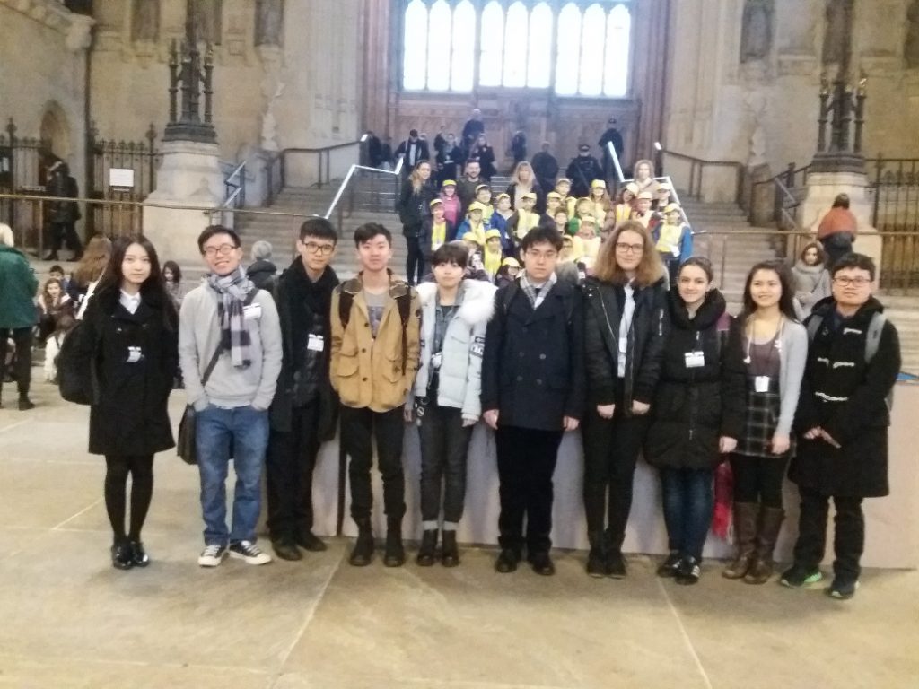 students in parliament