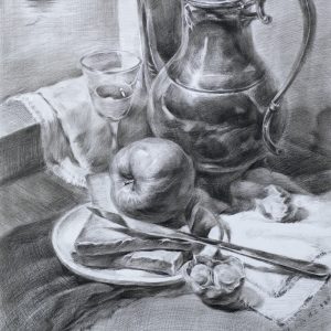 drawing of food and drink